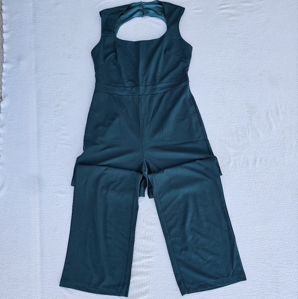 Cicy Bell Dressy Jumpsuits Sleeveless Square Neck with Cutout Zipper Back - Picture 2 of 16